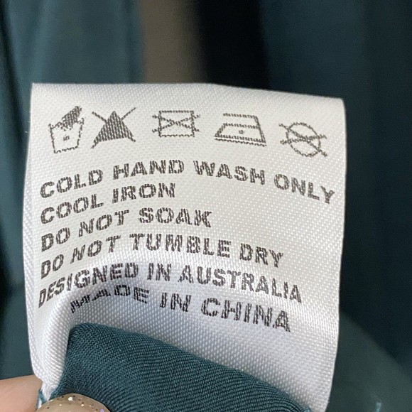 Princess Polly Womens Dress Size 6 Green Layered Tie Front n1 - Picture 9 of 9